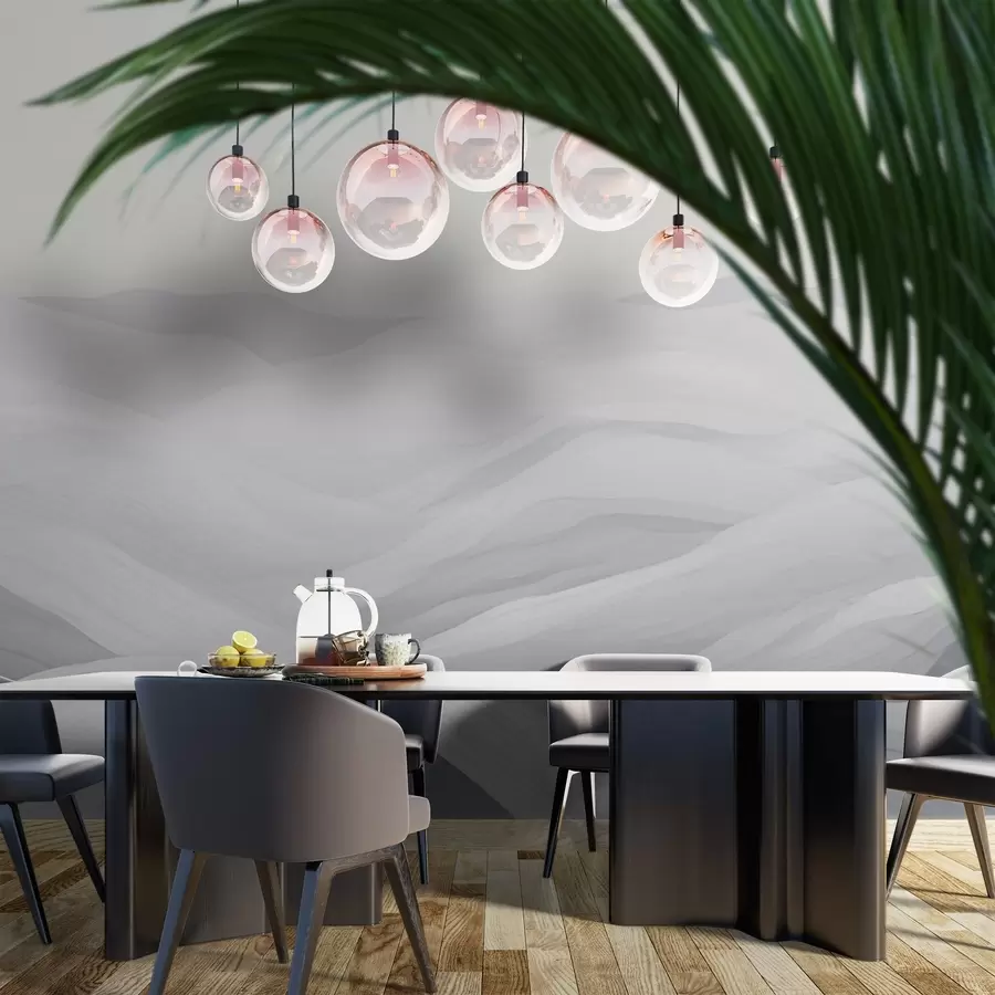 murais de parede Ondas da montanha enevoada w02034