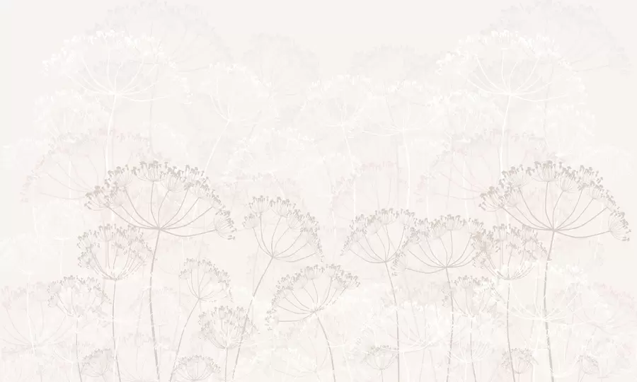 murais de parede Minimalismo de plantas frágeis w02105v3