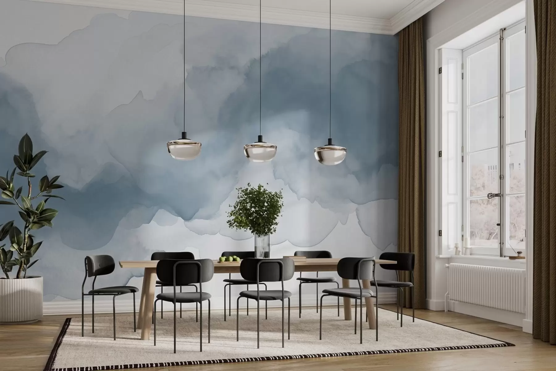 murais de parede Diluições abstratas de tinta w02114v2