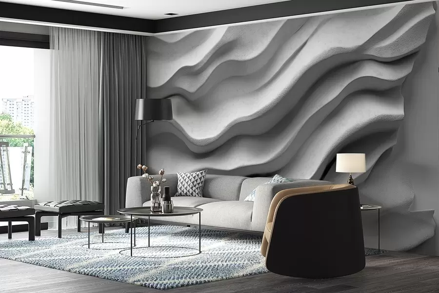 murais de parede Сtextura concreta de relevo suave w02233