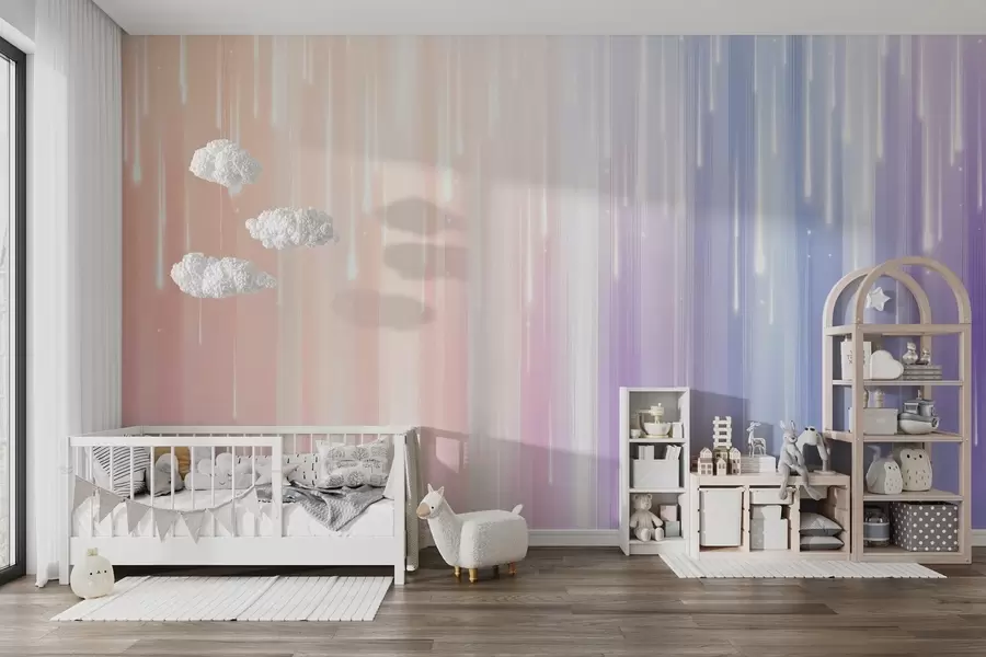 murais de parede Linhas abstratas coloridas w02408