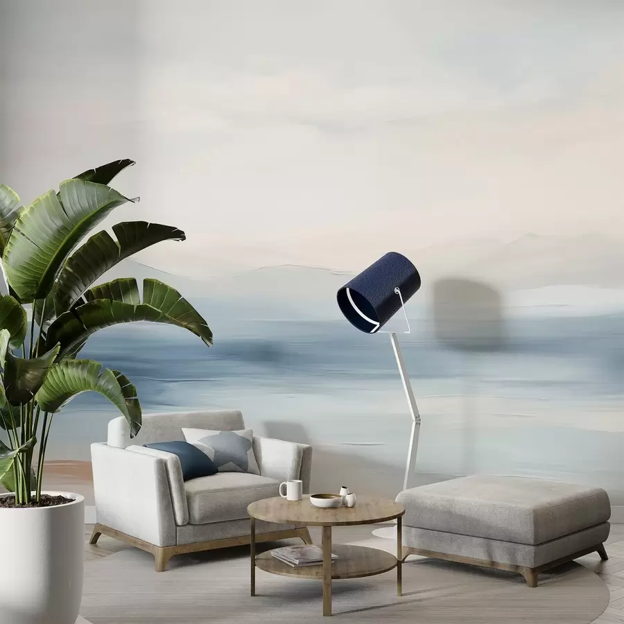 murais de parede Paisagem marítima minimalista w02409