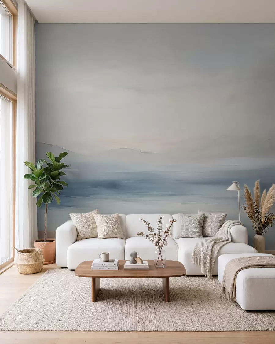 murais de parede Paisagem marítima minimalista w02409