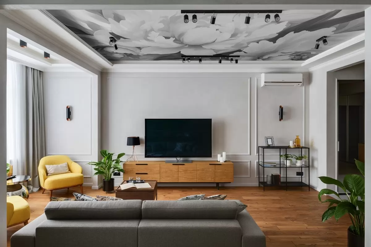 murais de parede Peônias em monocromático w02416