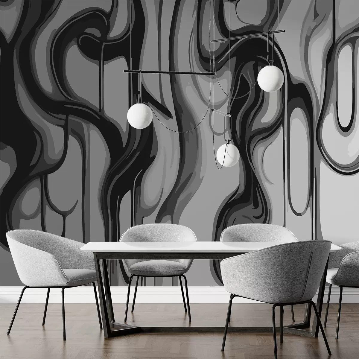 murais de parede Linhas abstratas w02421v1