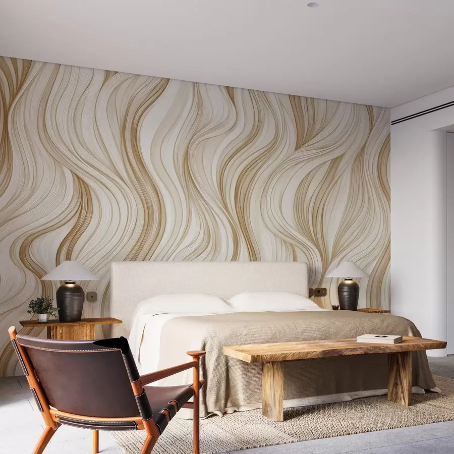 murais de parede Ondas verticais suaves w02505