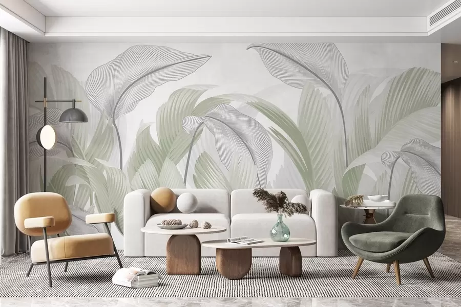 murais de parede Folhagem exuberante w02508v3