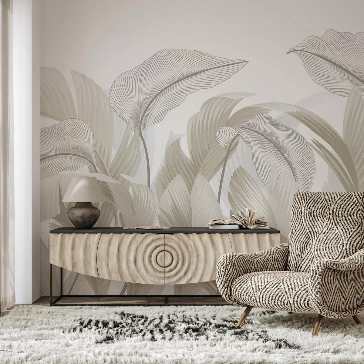 murais de parede Folhagem exuberante w02508v4