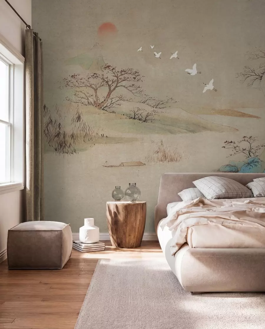 murais de parede paisagem em estilo chinês u42038