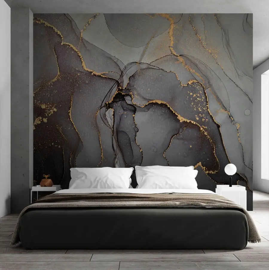 murais de parede Mármore grafite u49895