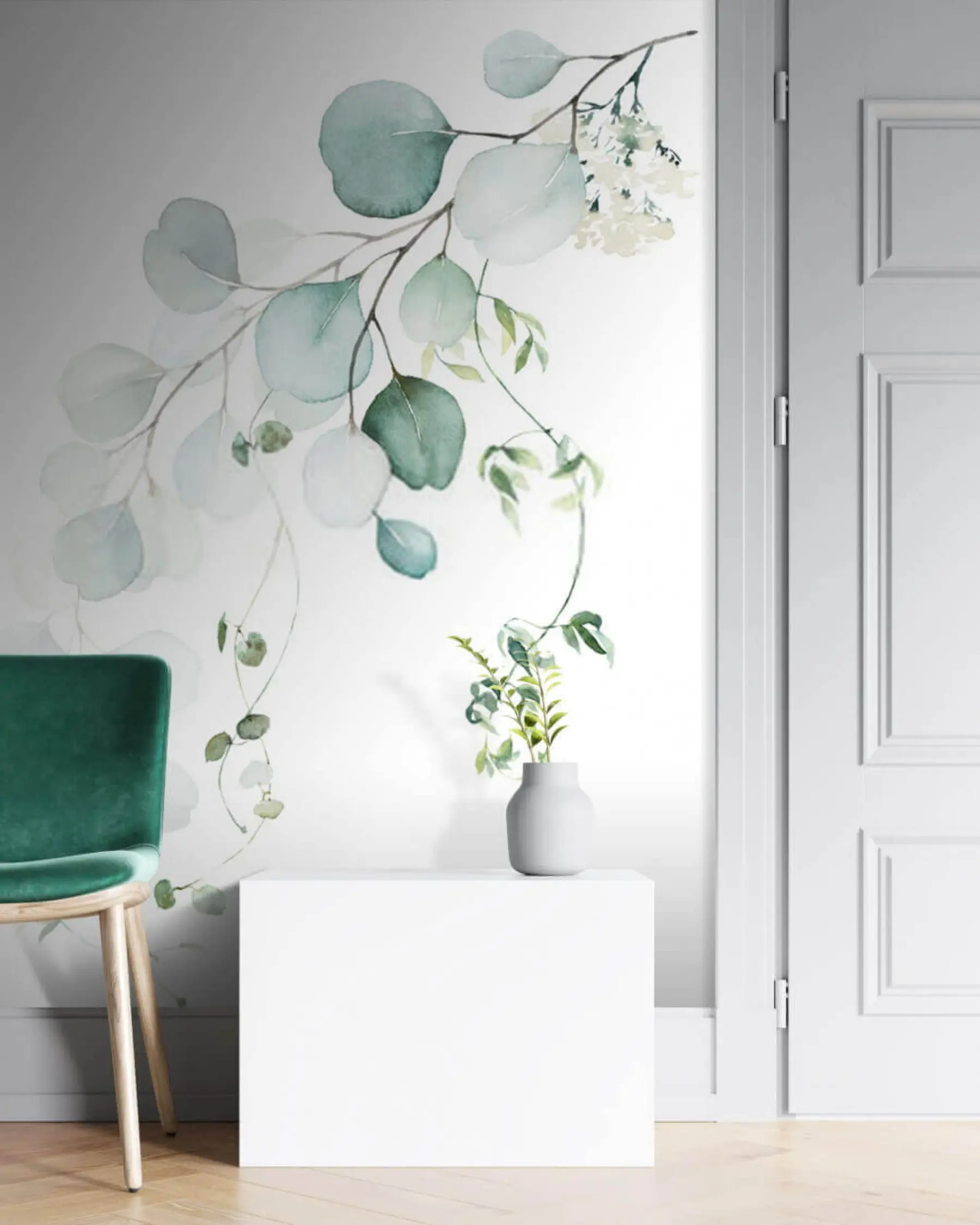 murais de parede ramo com folhas u51026