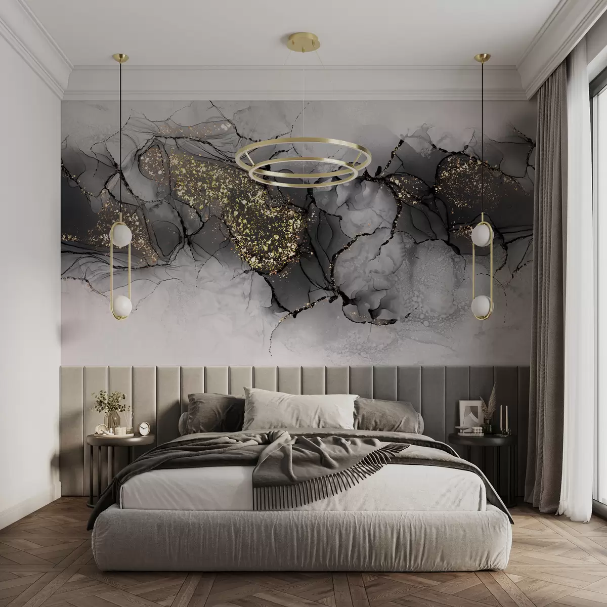 murais de parede Ramo, galho e paisagem natural u51038