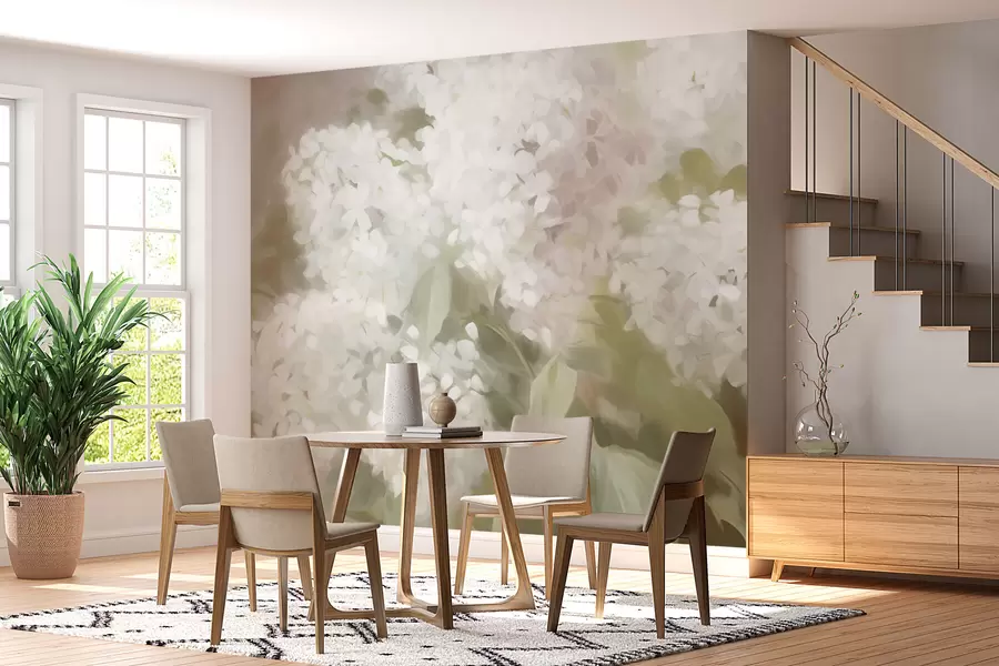 murais de parede Flores lilases w08540