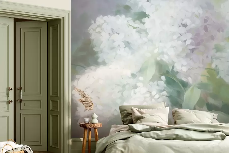 murais de parede Flores lilases w08540v1