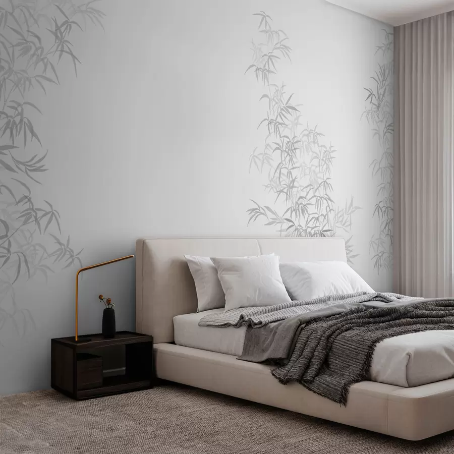 murais de parede Bambu minimalismo wabi-sabi w08555v1