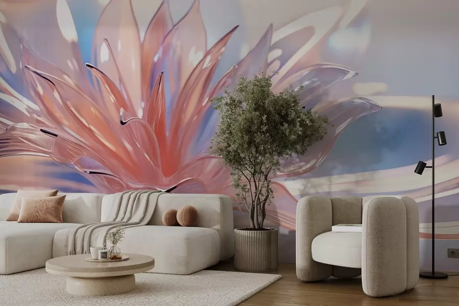 murais de parede Flor de cristal grande w02623