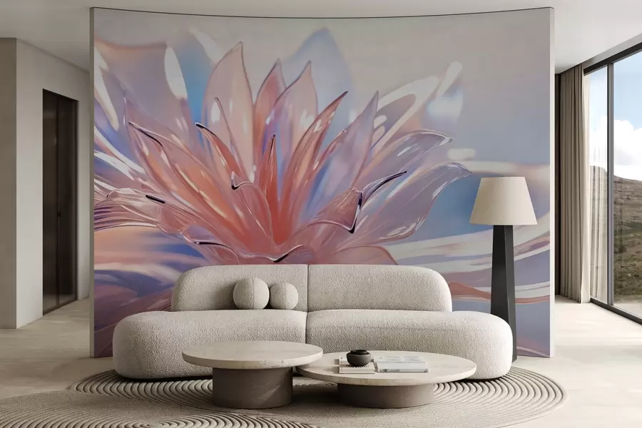 murais de parede Flor de cristal grande w02623