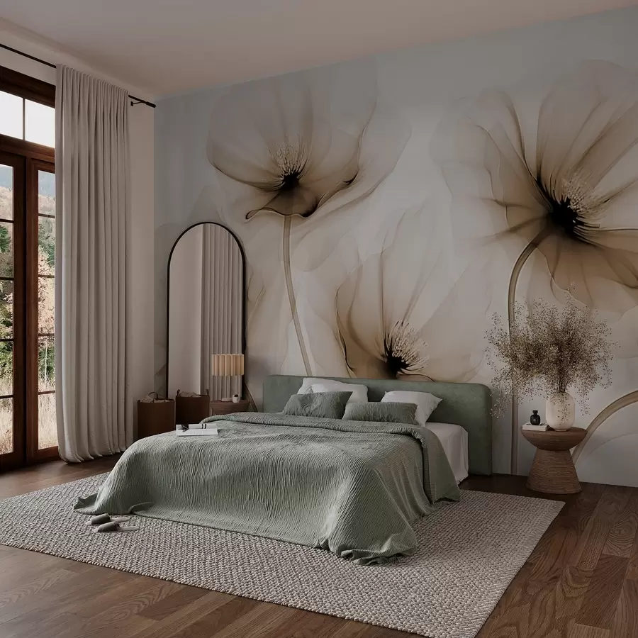murais de parede Flores transparentes w02696v1