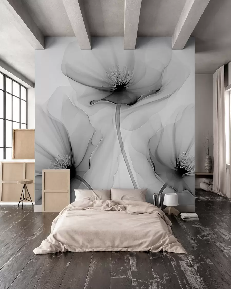 murais de parede Flores transparentes w02696v2