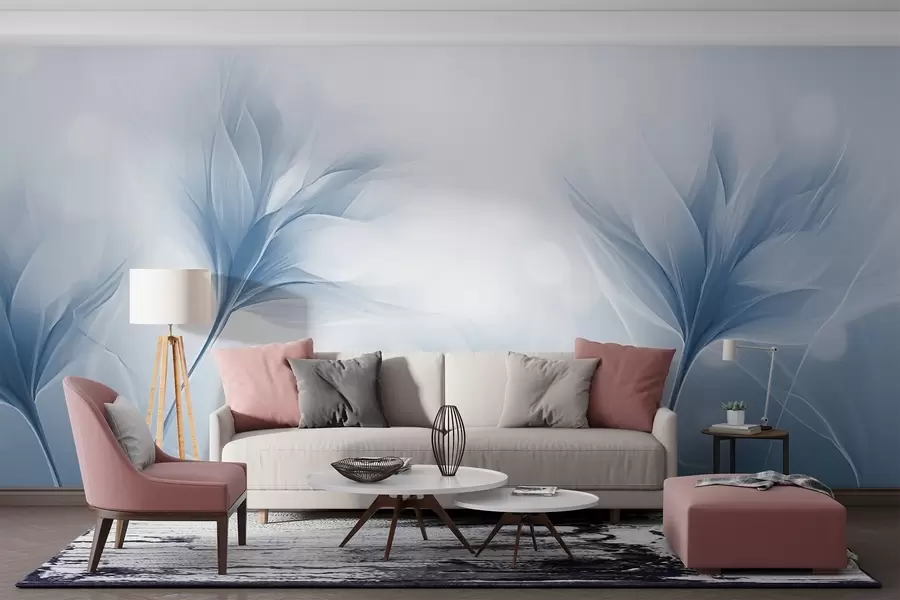 murais de parede Pétalas transparentes e macias w02697v2