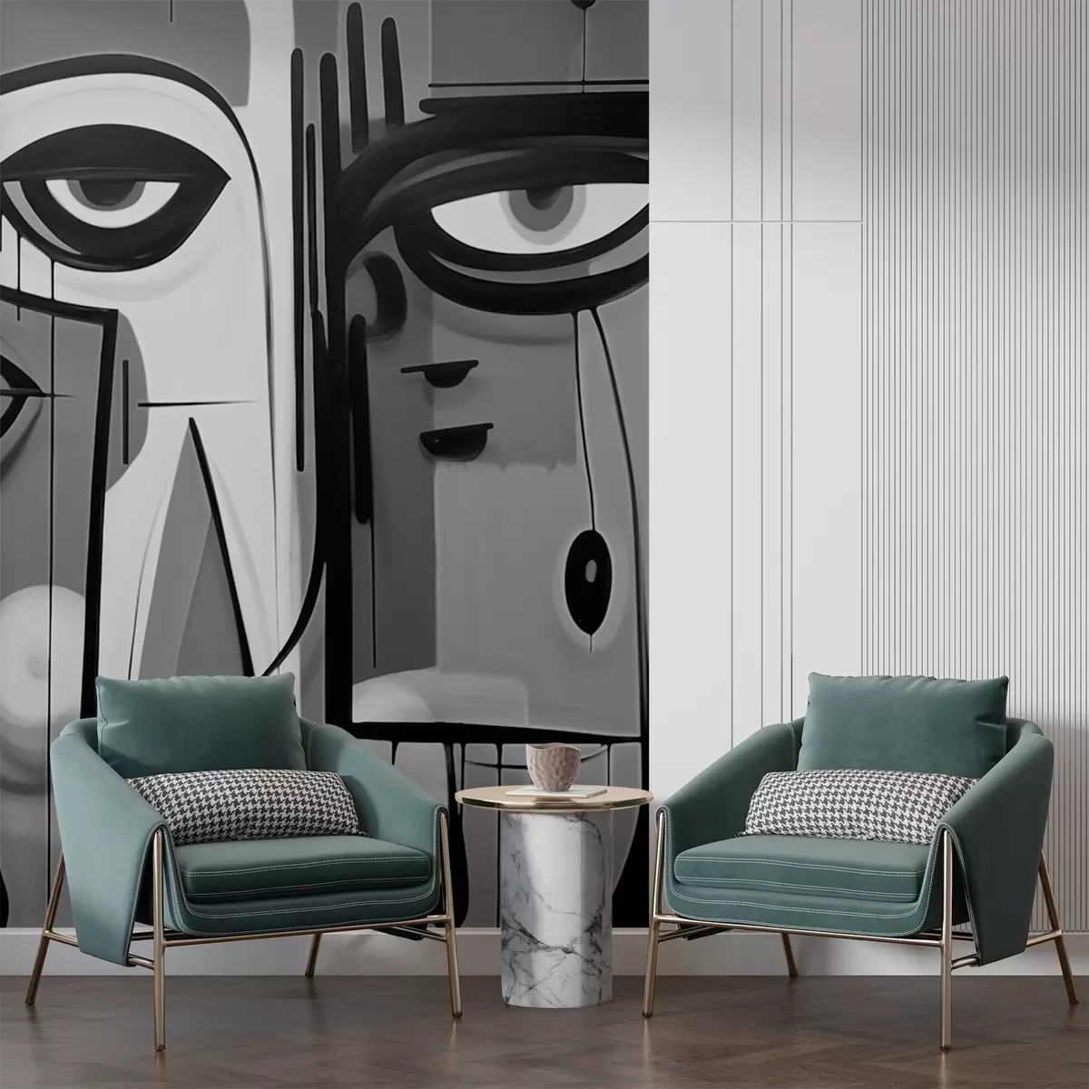 murais de parede Retrato abstrato w02698v1