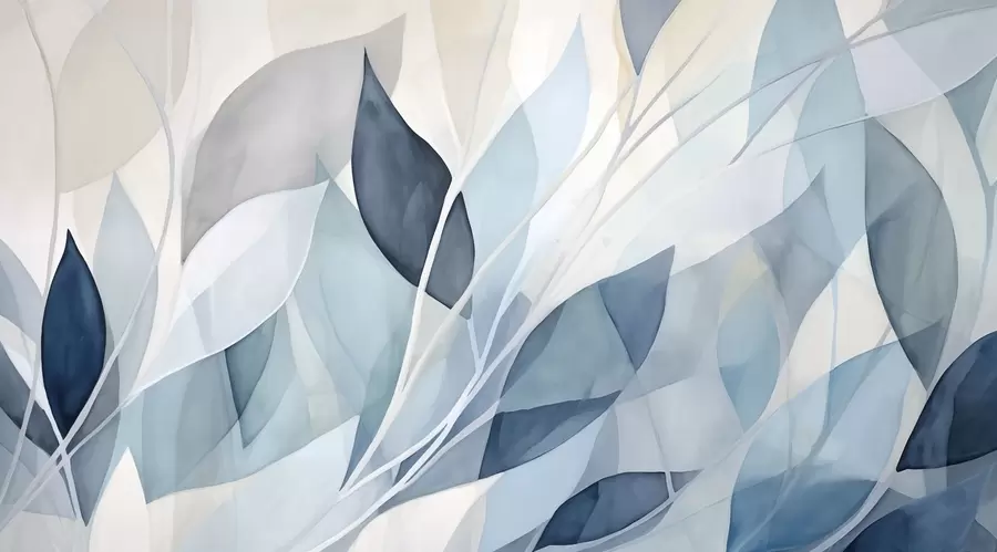 murais de parede Folhas abstratas w02701