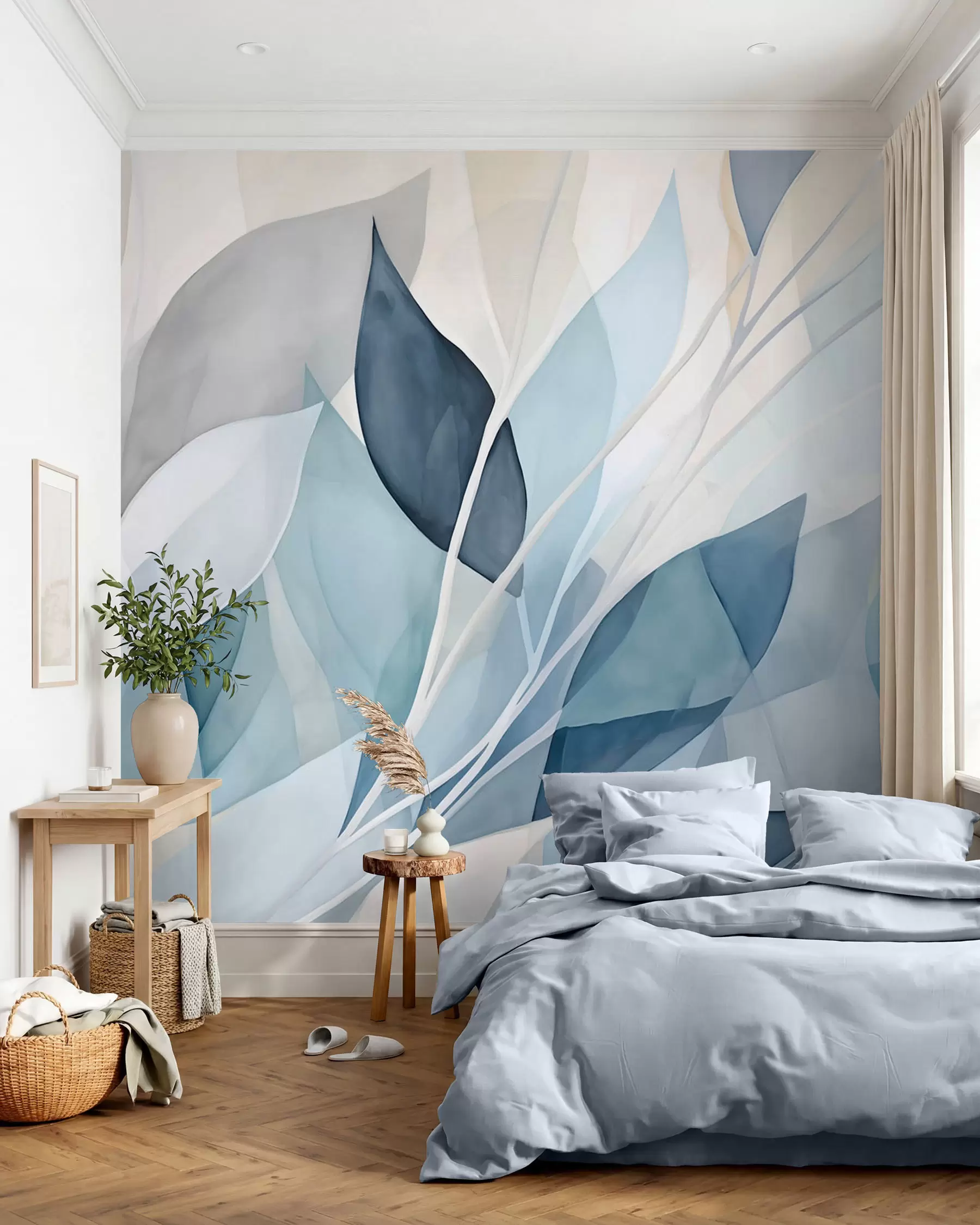 murais de parede Folhas abstratas w02701