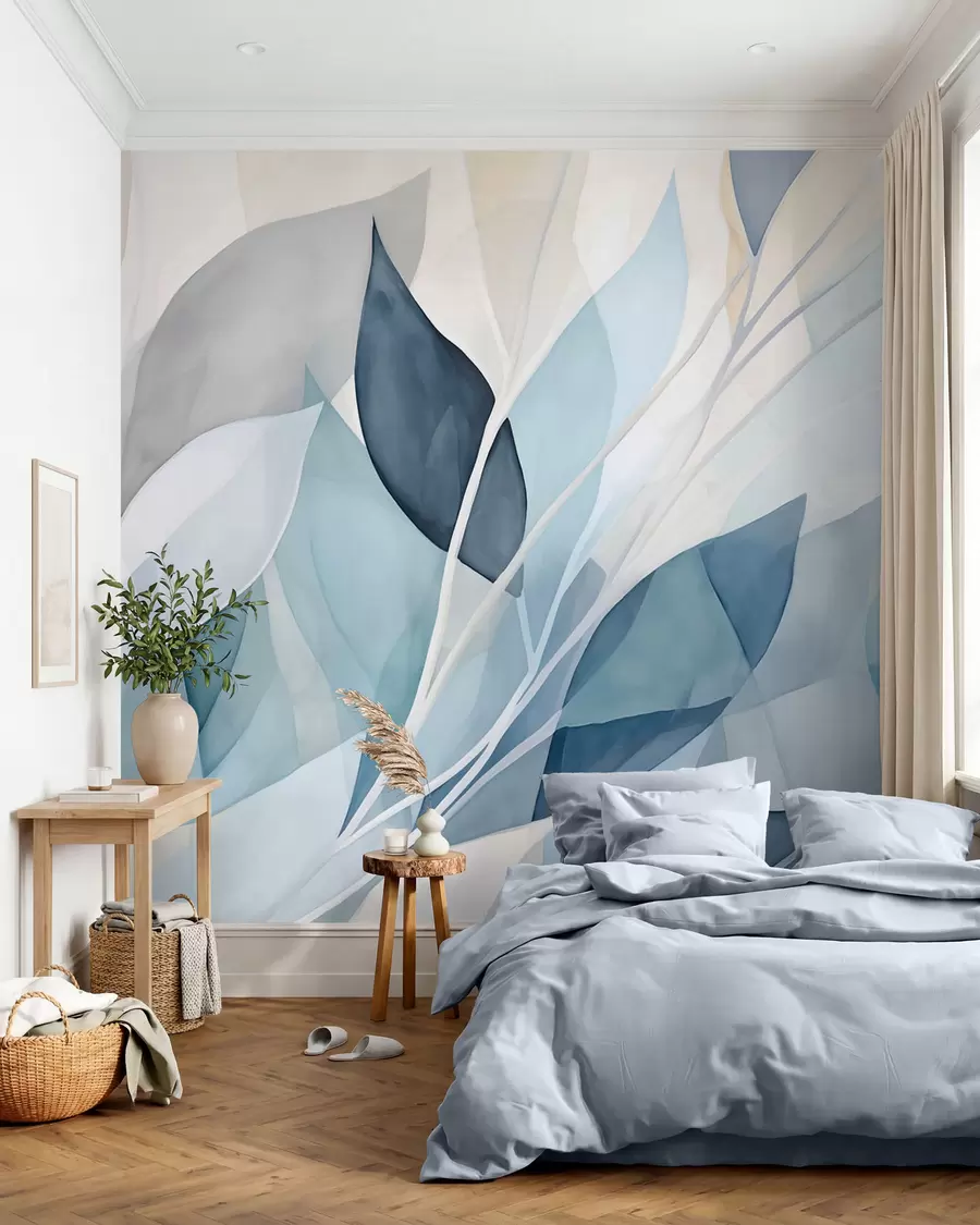 murais de parede Folhas abstratas w02701