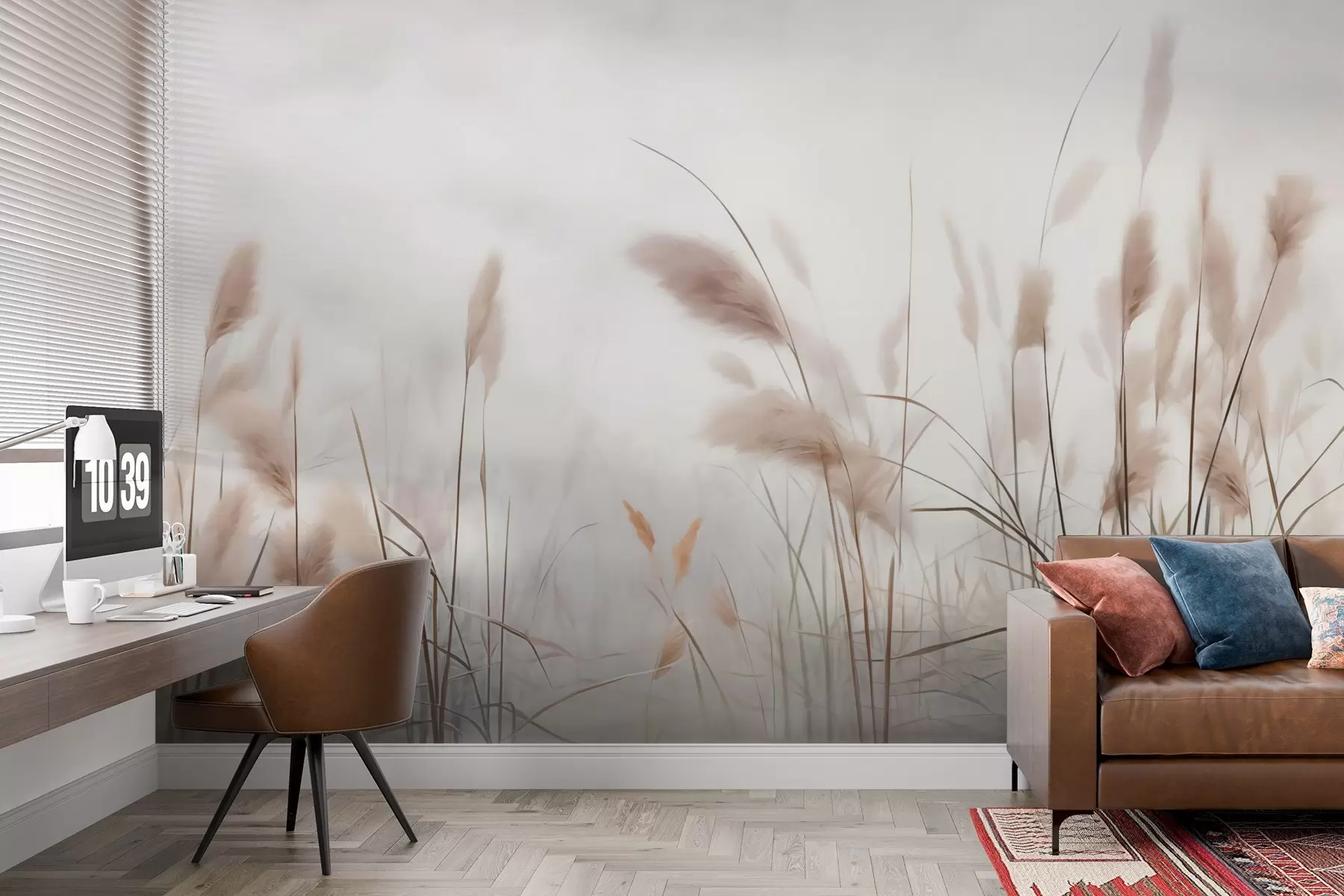 murais de parede Pintura de imitação de junco w02724