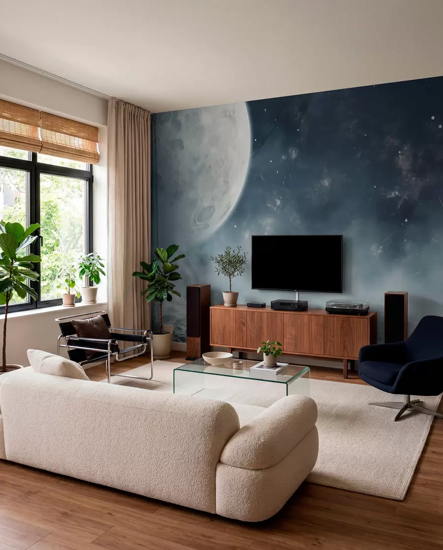 murais de parede Paisagem lunar abstrata w02797