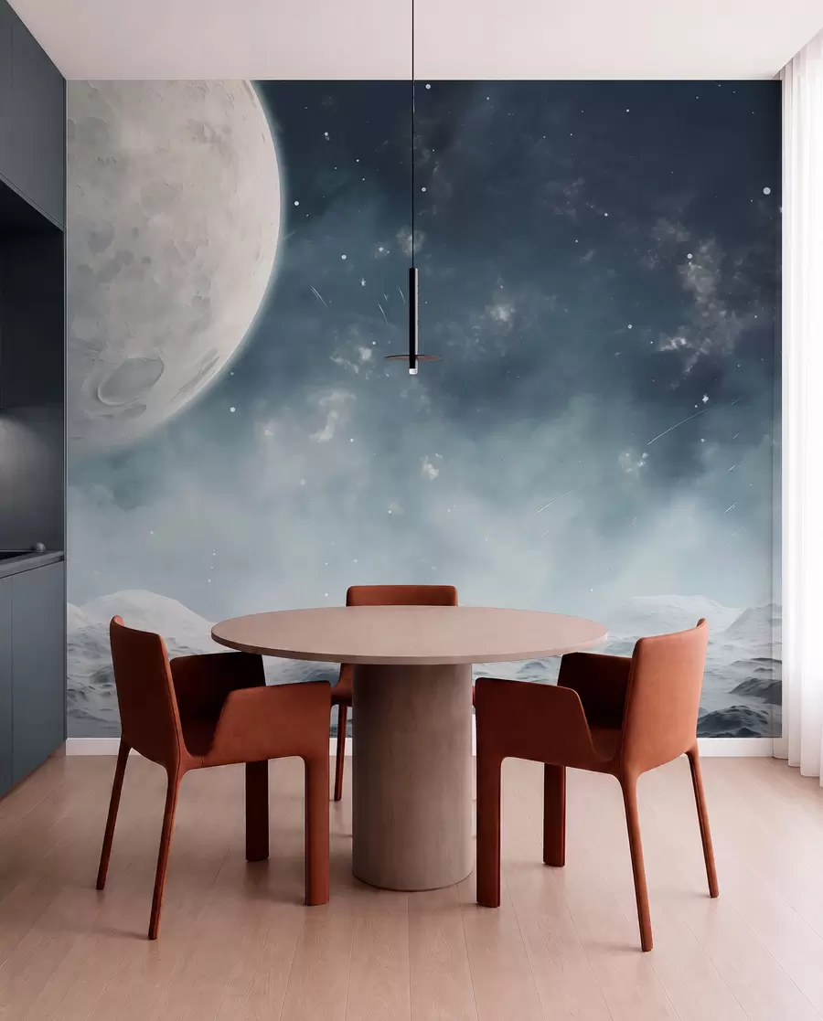 murais de parede Paisagem lunar abstrata w02797