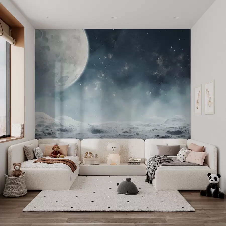 murais de parede Paisagem lunar abstrata w02797