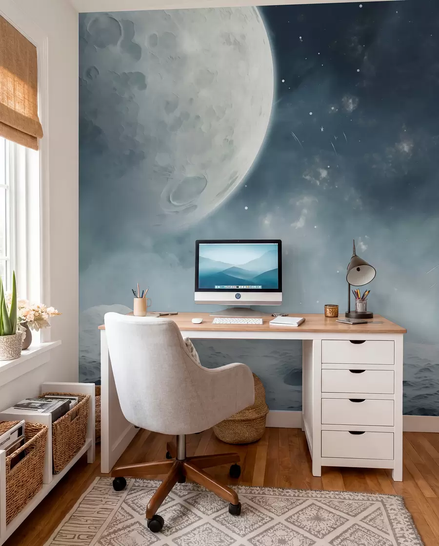 murais de parede Paisagem lunar abstrata w02797