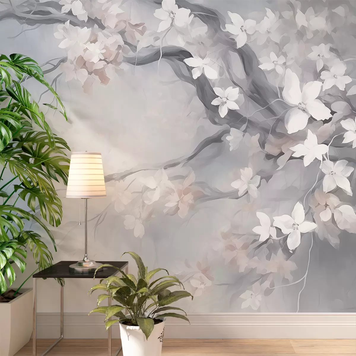 murais de parede Ramo de flor abstrato w02823