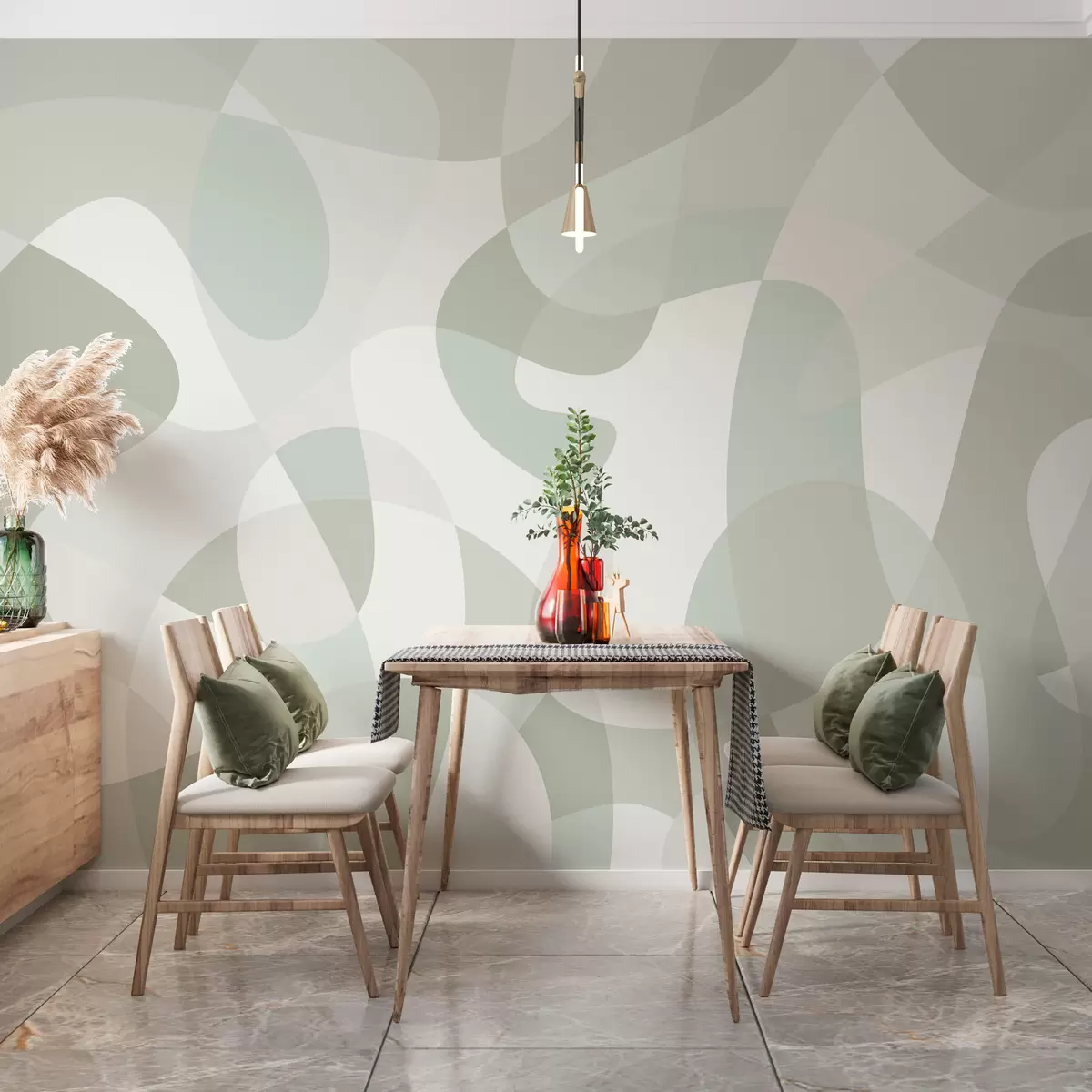 murais de parede Tendência de geometria abstrata w02932v5