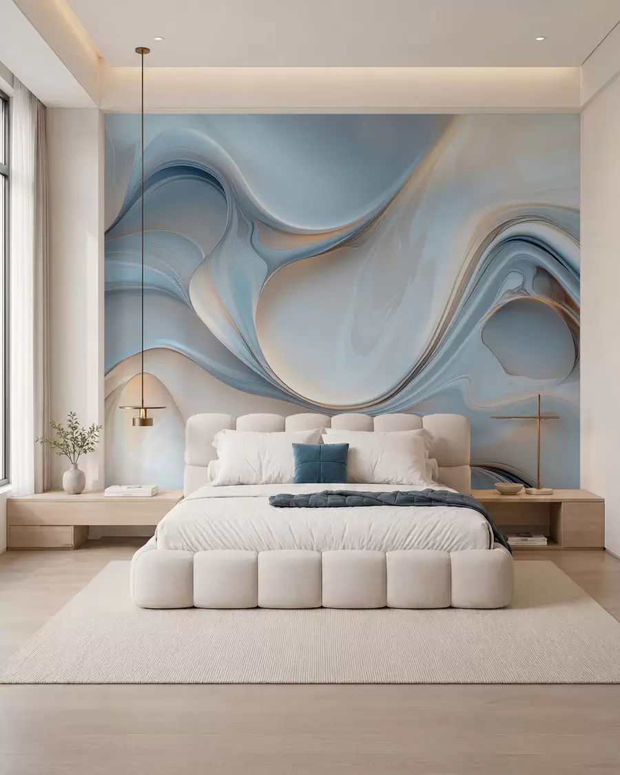 murais de parede Papel de parede no estilo de textura líquida w02909