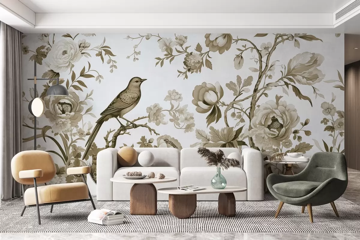 murais de parede Harmonia no jardim w02988v3