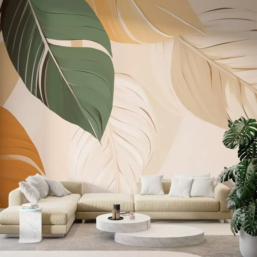 murais de parede Folhagem tropical w02996