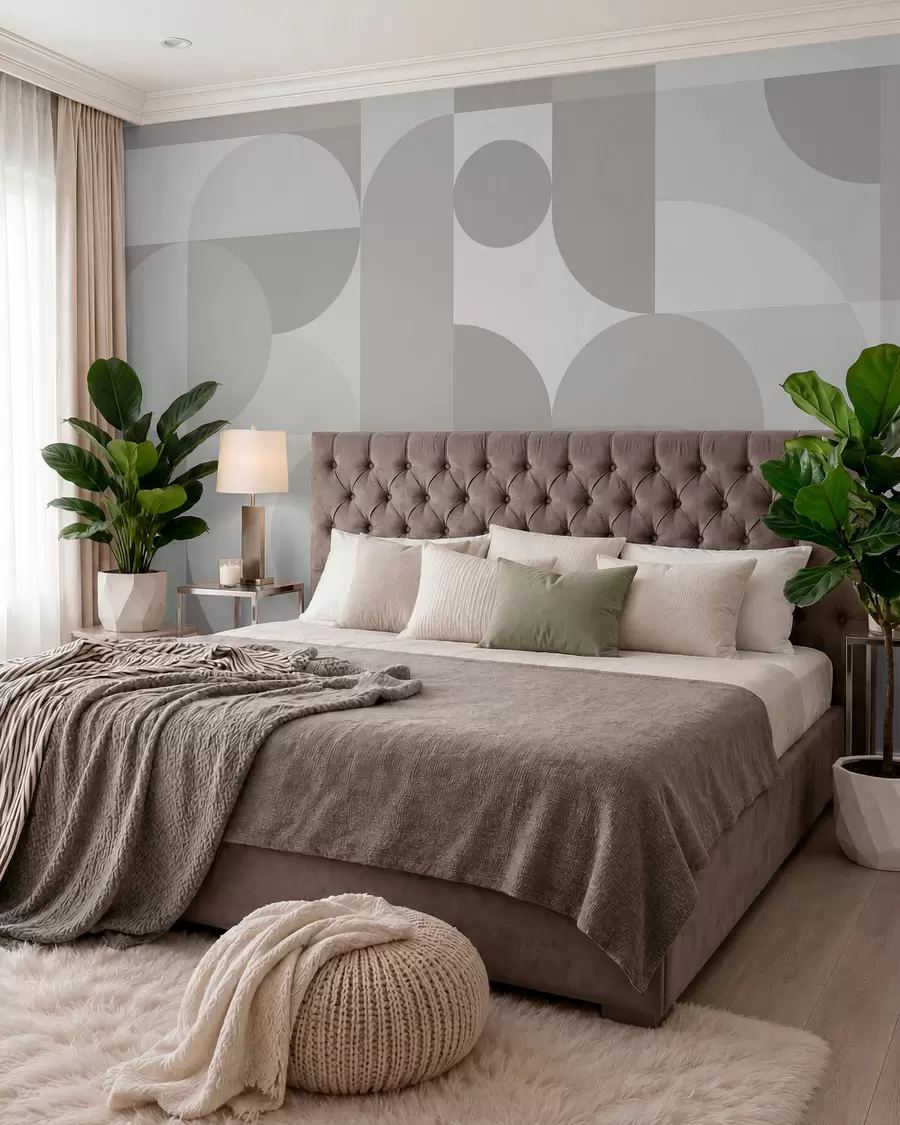 murais de parede Tendência de geometria elegante w03058v1