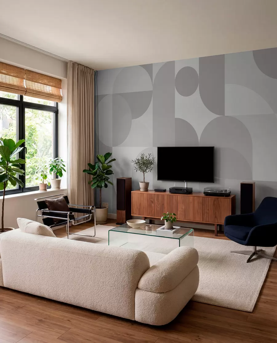 murais de parede Tendência de geometria elegante w03058v1