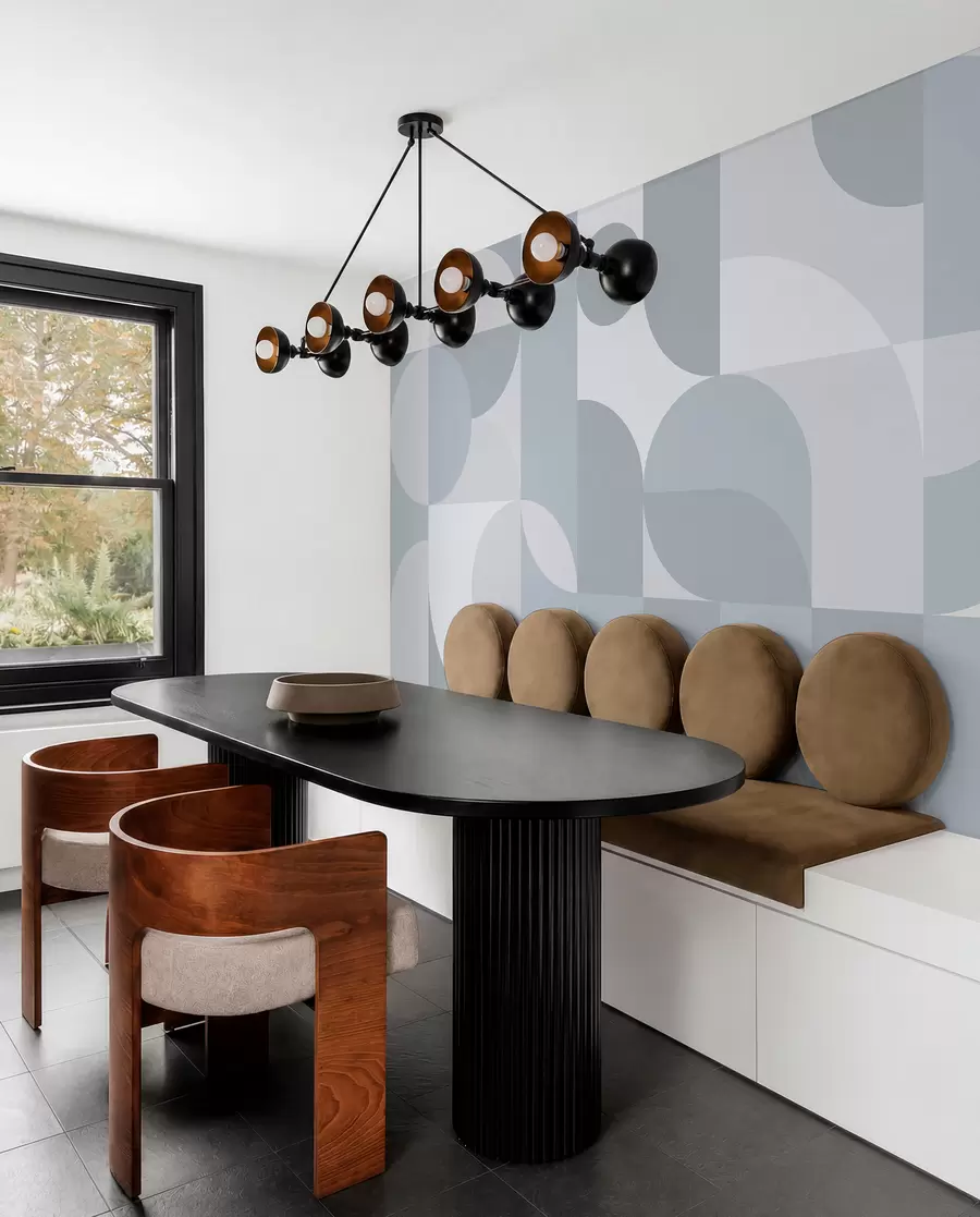 murais de parede Tendência de geometria elegante w03058v3