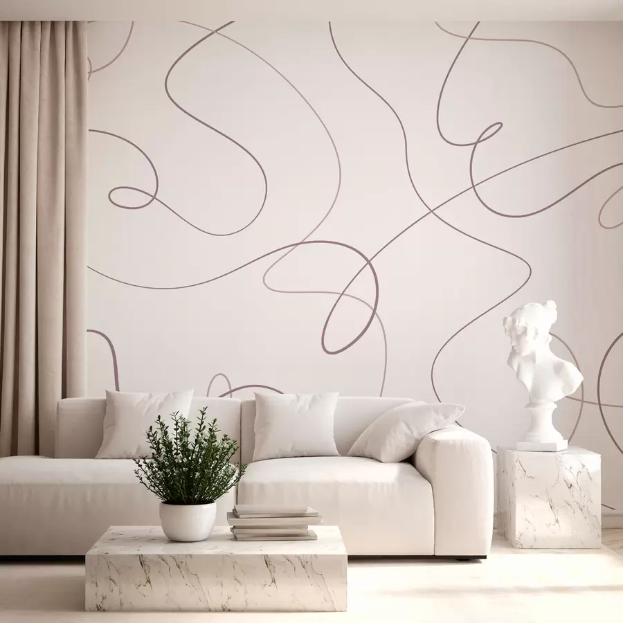 murais de parede Linhas abstratas e elegantes w03061