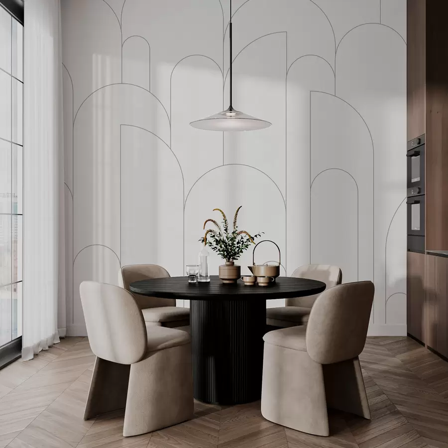 murais de parede Arcos minimalistas w03145v3