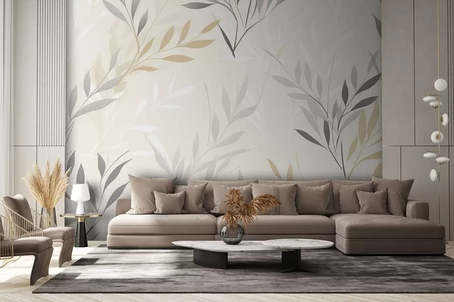 murais de parede Luz de pequenos galhos w08787