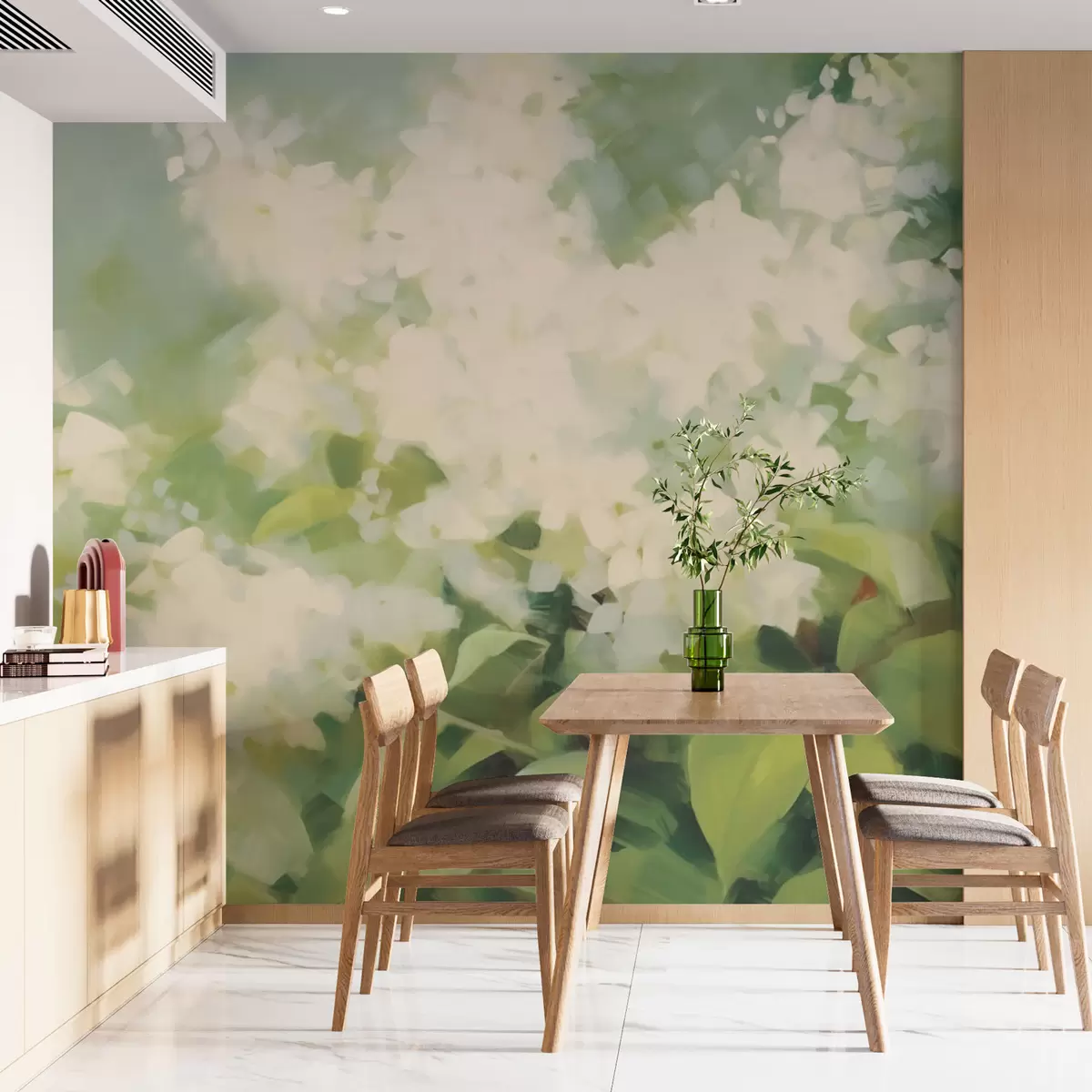 murais de parede Lilás branco w03222