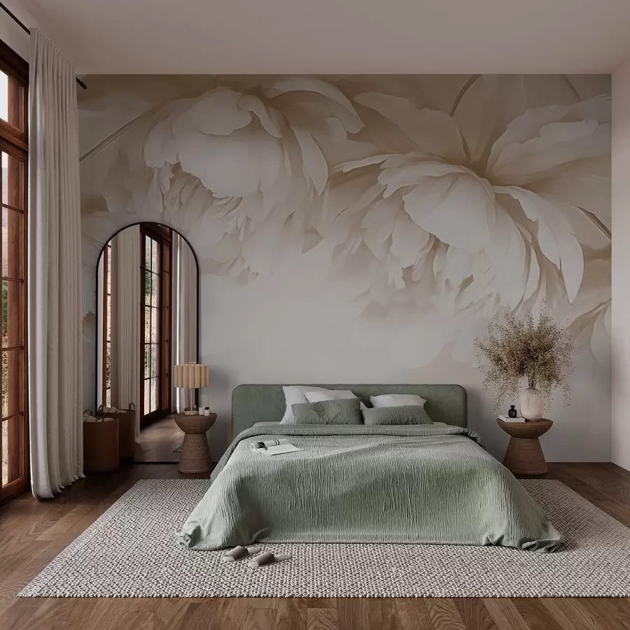 murais de parede Peônias w03239