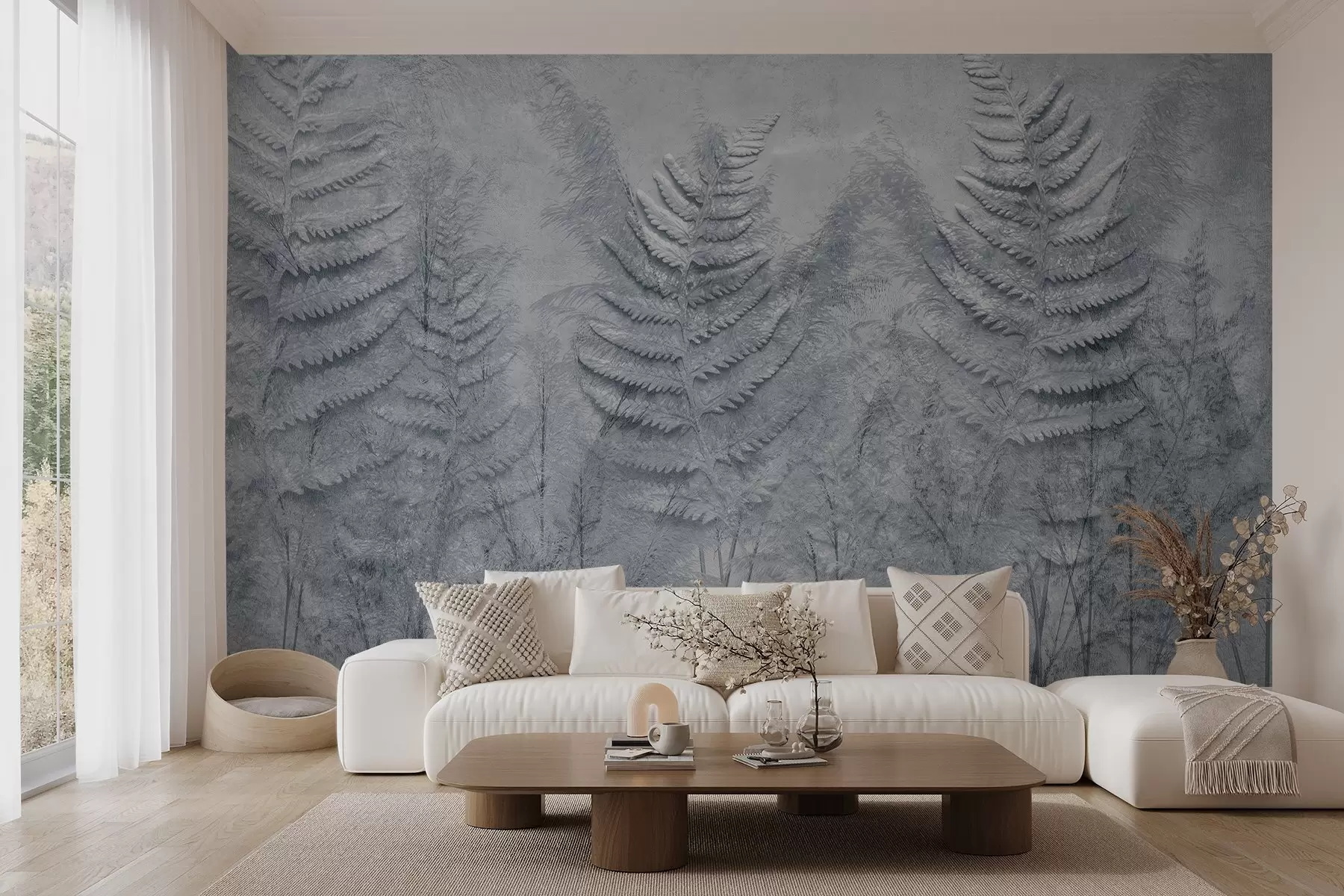 murais de parede Grama vintage do campo w03316v1