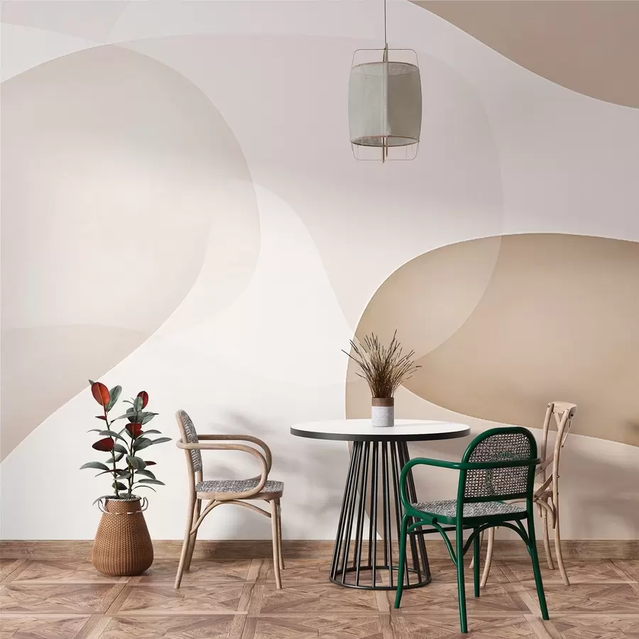 murais de parede Silhuetas abstratas de montanhas w03366