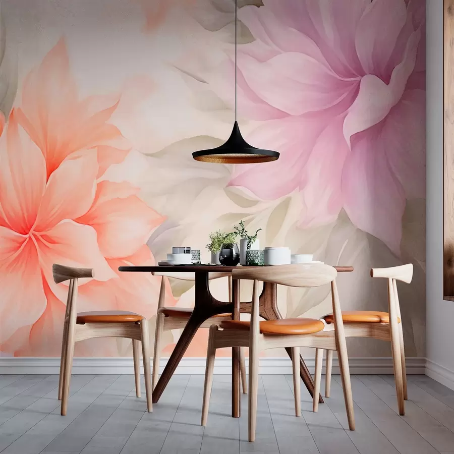 murais de parede Pétalas de flores delicadas w03372