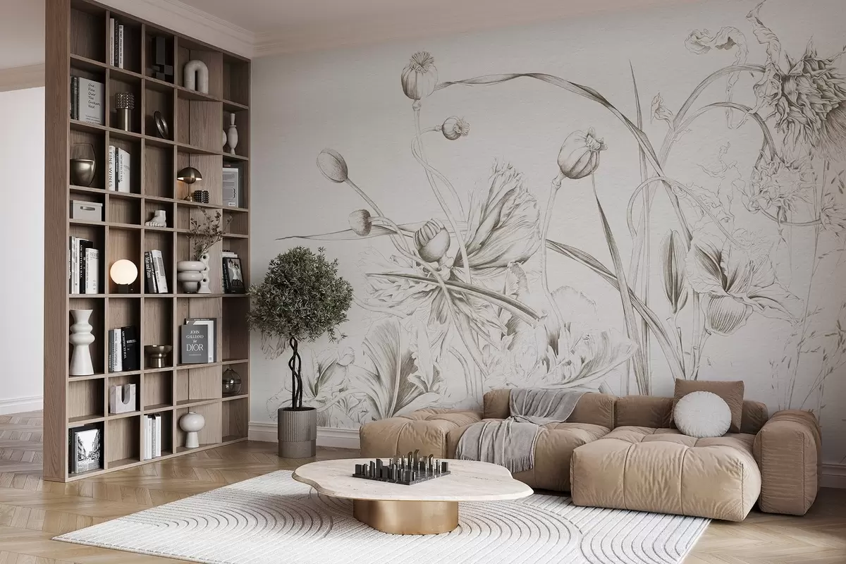 murais de parede Gráficos botânicos w08926v1